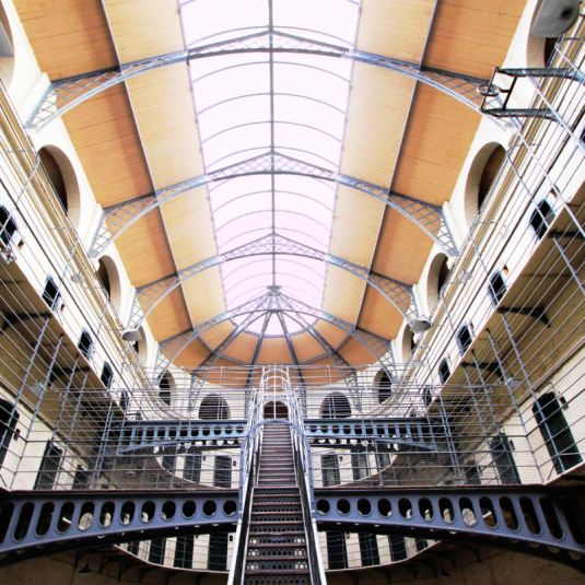 A prisão de Kilmainham em Dublin