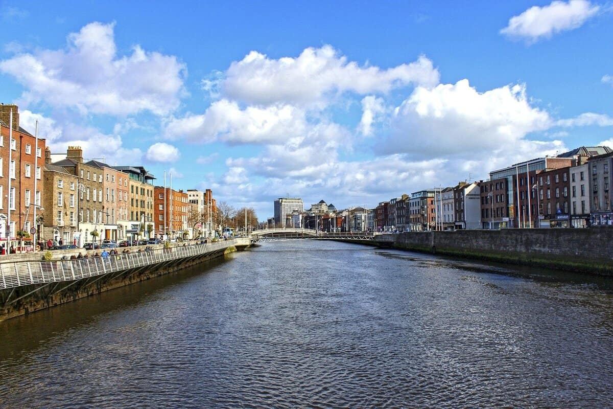 Der Fluss Liffey in Dublin