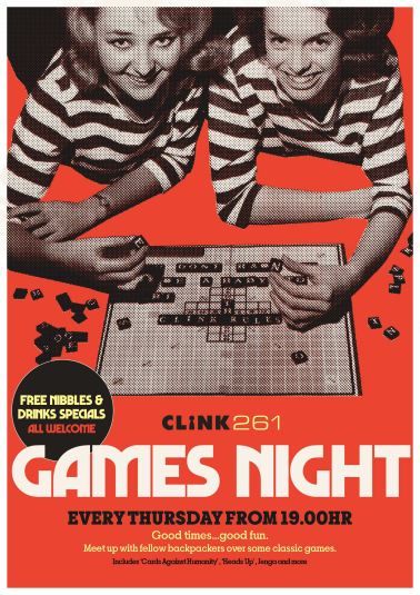 Clink 261 events Games Night