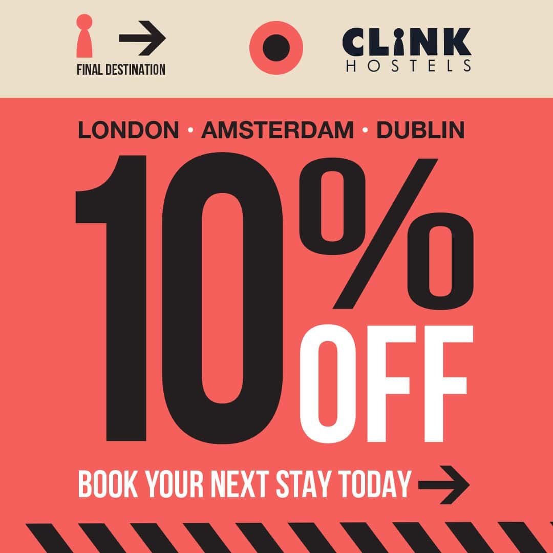 book direct an save 10% at Clink Hostels