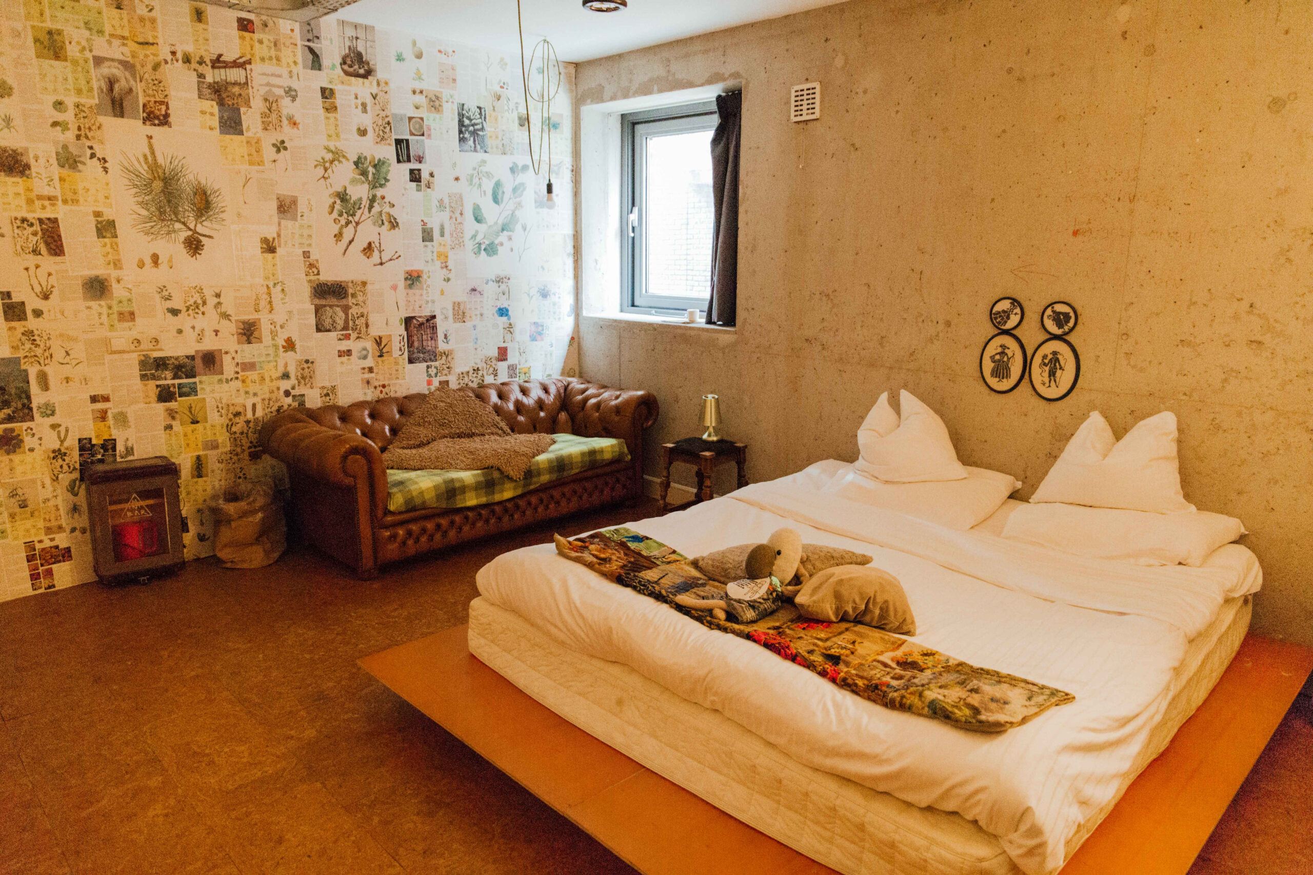 a deluxe double room at ClinkMAMA in Amsterdam