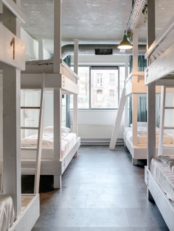 8 bed dorm at clinkmama amsterdam