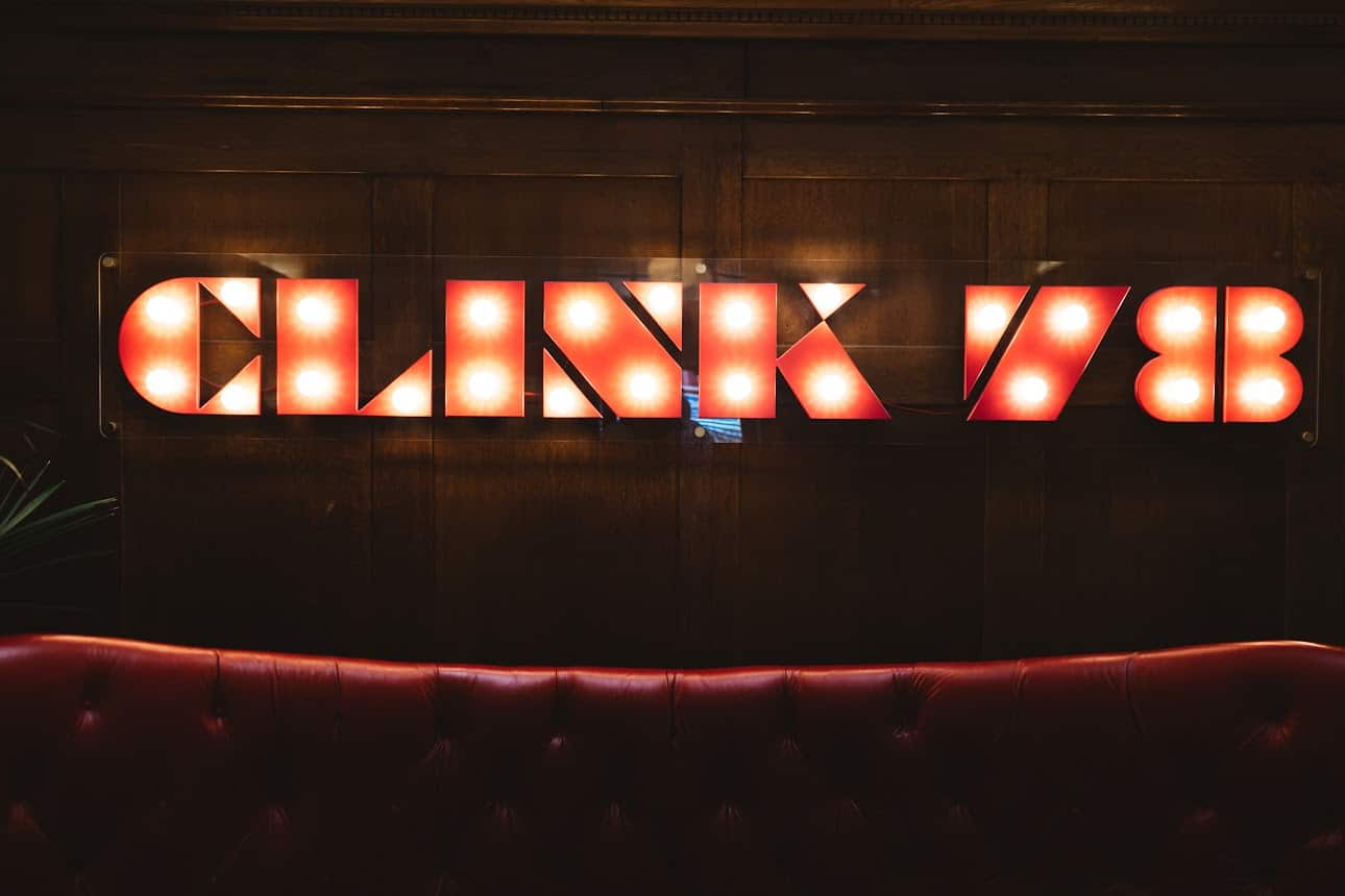 Clink78 signage in London