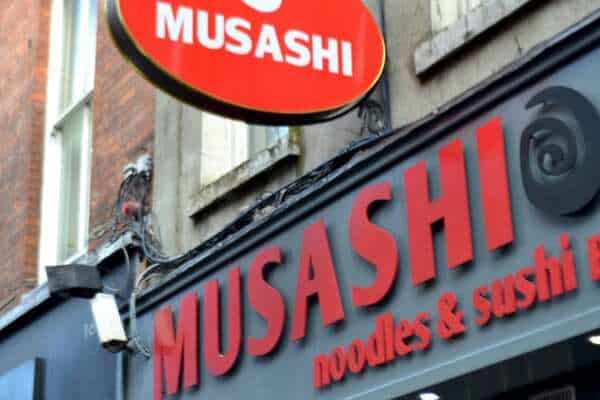 Musashi sign on Parnell street in Dublin