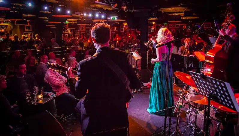 Musicians on stage at Ronnie Scott’s London