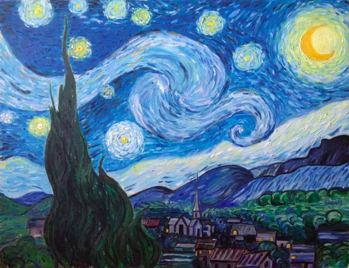 Van Gogh painting in the Van Gogh Museum