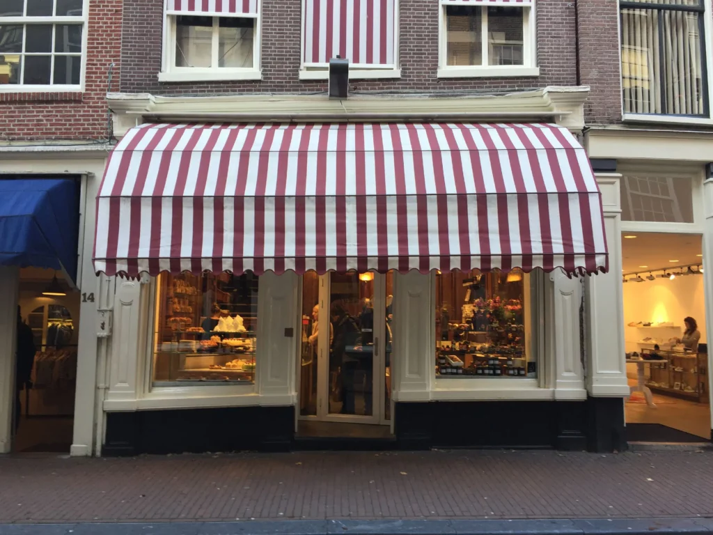 Shopfront of Pompadour chocolatier 