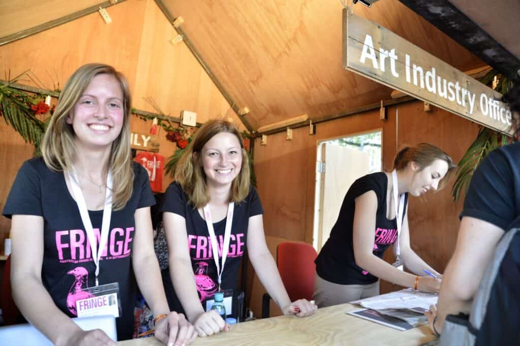 Help desk at Fringe Festival Amsterdam