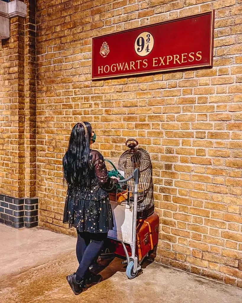 Hogwarts Express at Platform 9¾ at King's Cross Station