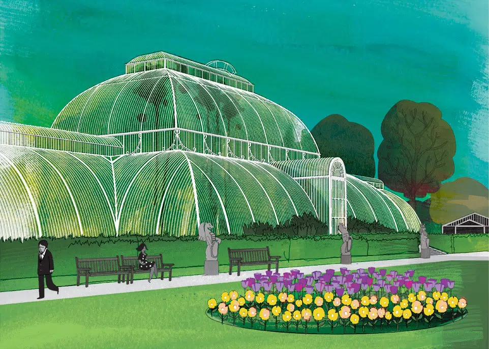 Drawing of Kew Gardens 