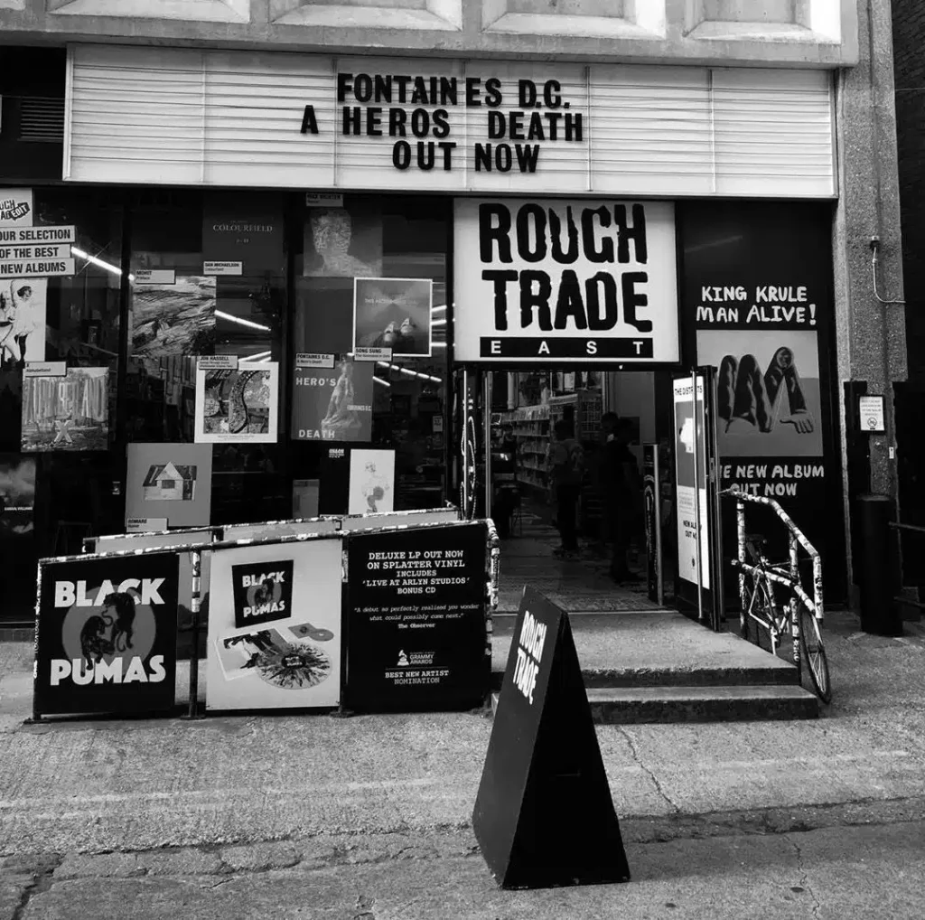 Store front of Rough Trade East independent record store