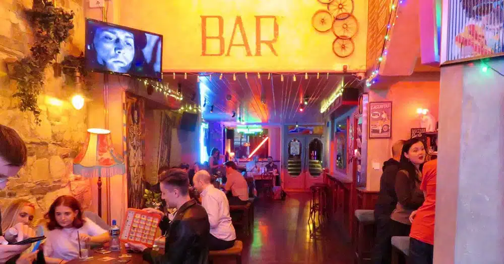 the interior of street 66 bar in dublin