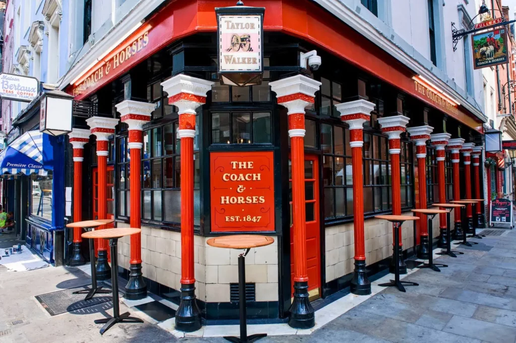 The Coach and Horses pub in London