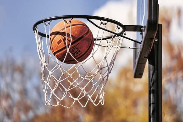 Basketball net and ball