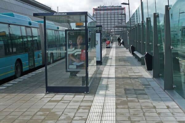 Bus stop in Amsterdam